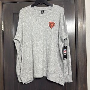 Chicago Bears NWT Womens XL Gray Long Sleeve sleepwear top